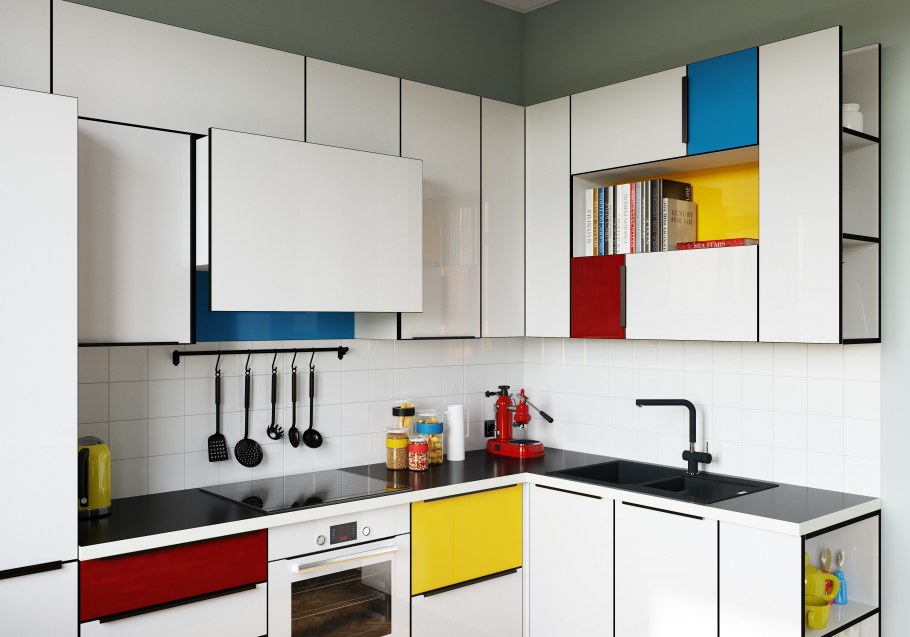 Кухня в стиле супрематизм