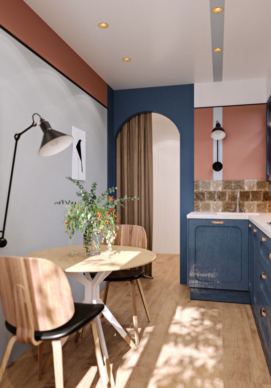 Кухня в стиле Мемфис