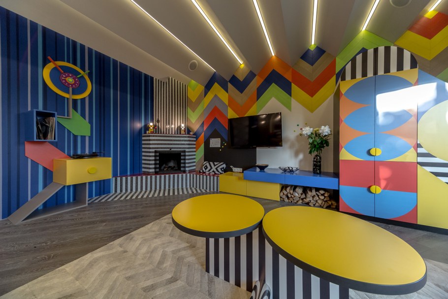 Нео Мемфис стиль интерьера Нео