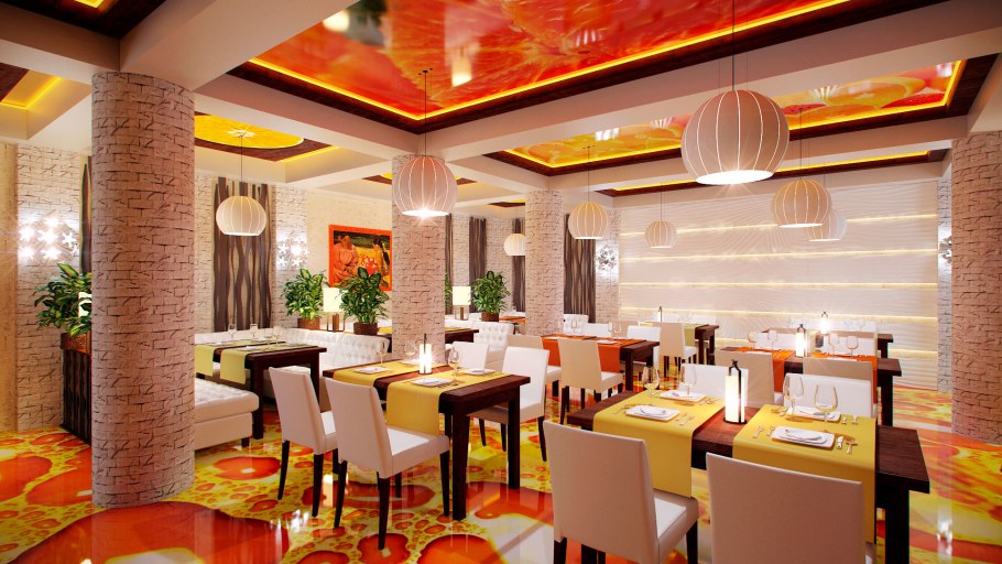 Придорожное кафе интерьер