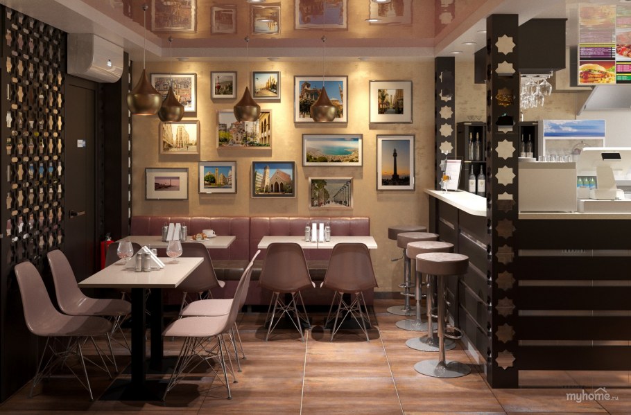 Дизайн помещения в ресторане