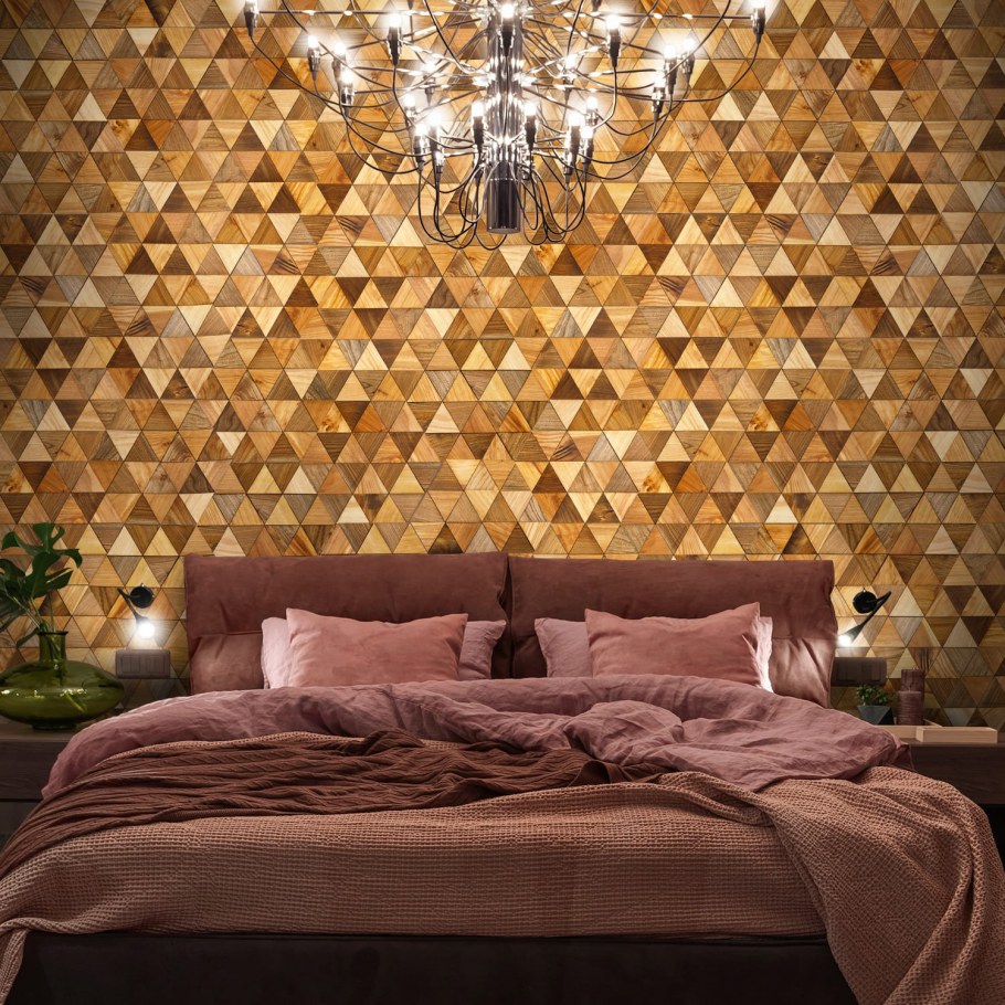 Зеркальная мозаика на стене