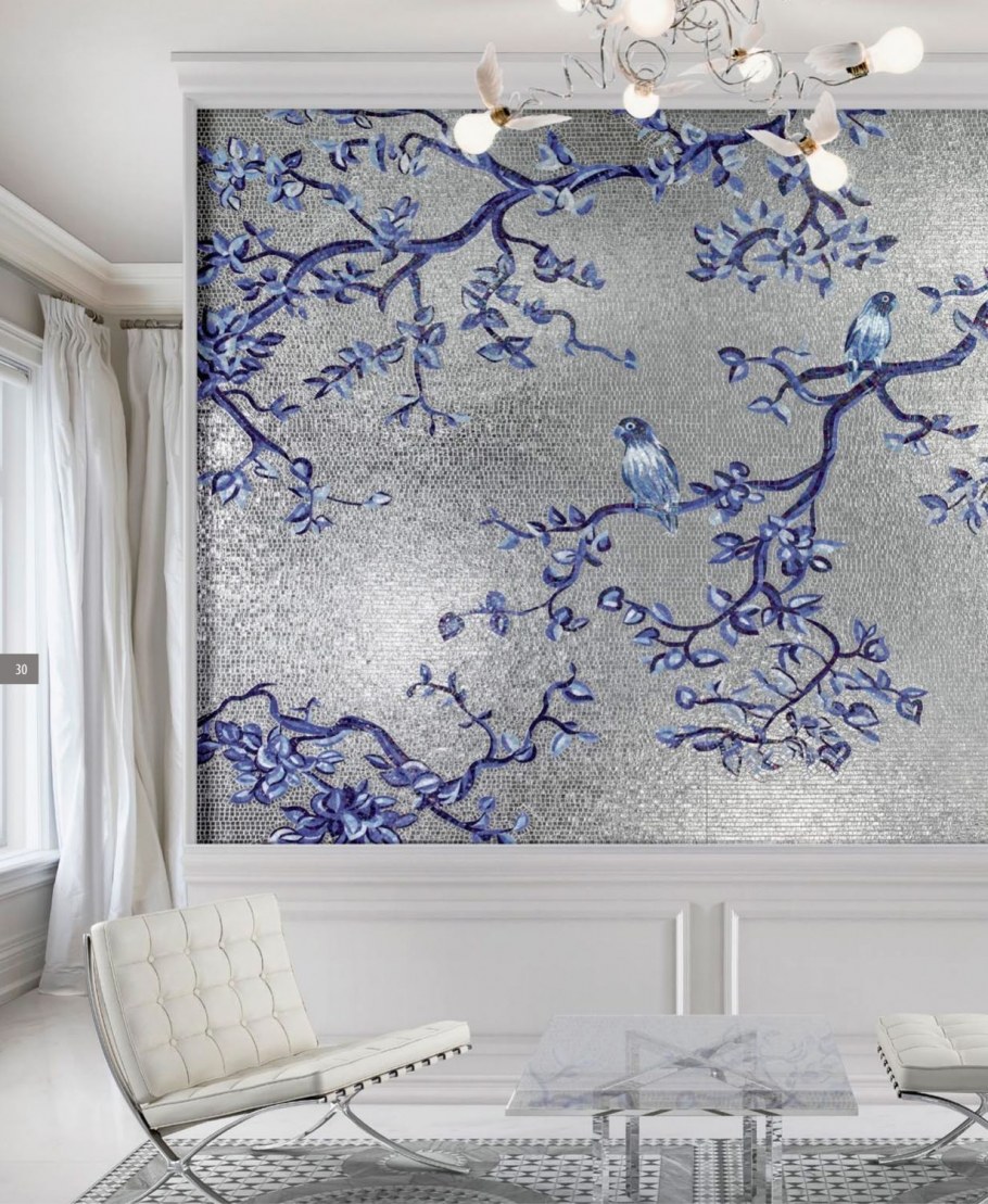 Мозаика на стену в гостиную