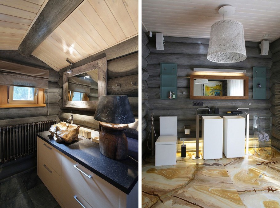 Сруб серого цвета