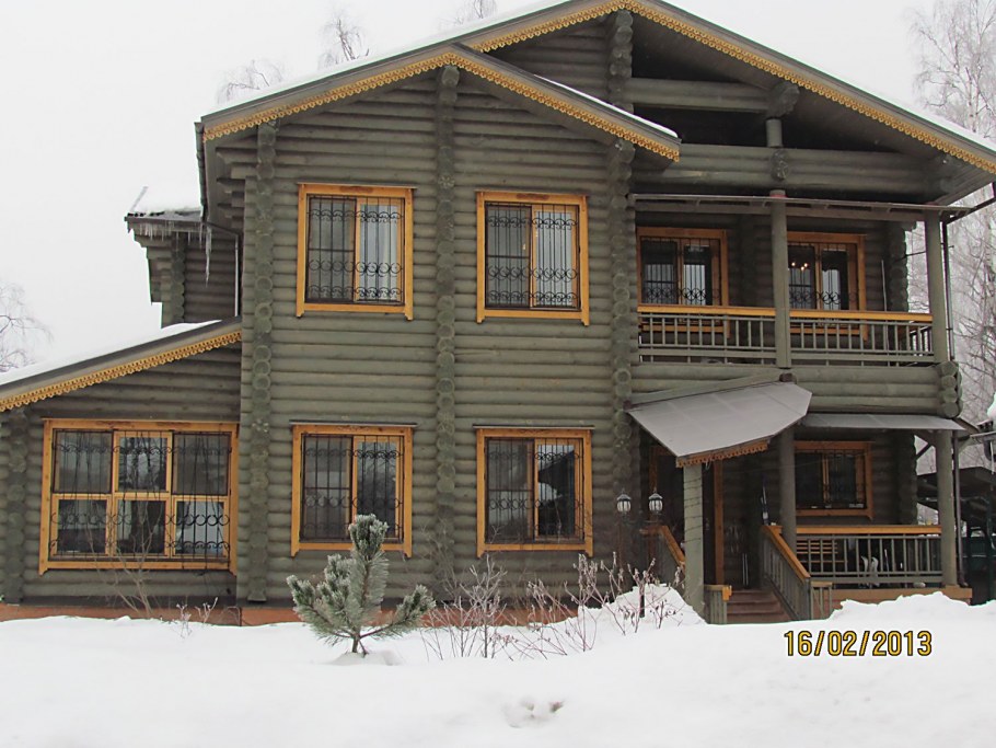 Цвета домов из бревна