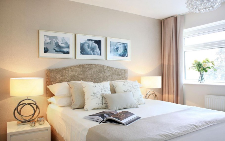 Спальня в стальных тонах