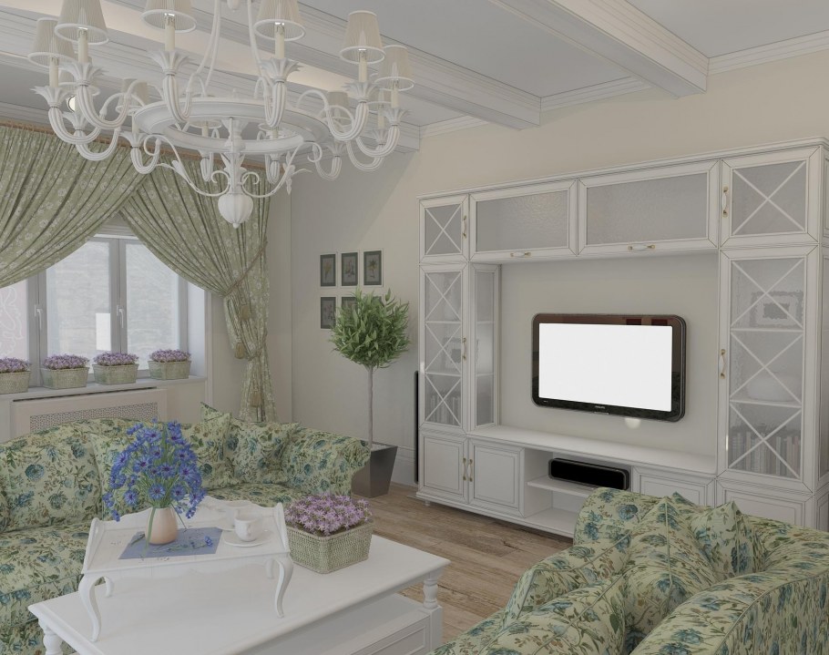 Прованс столовая интерьер