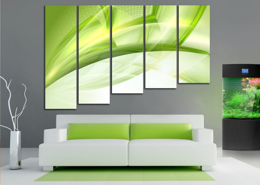 Триптих в интерьере