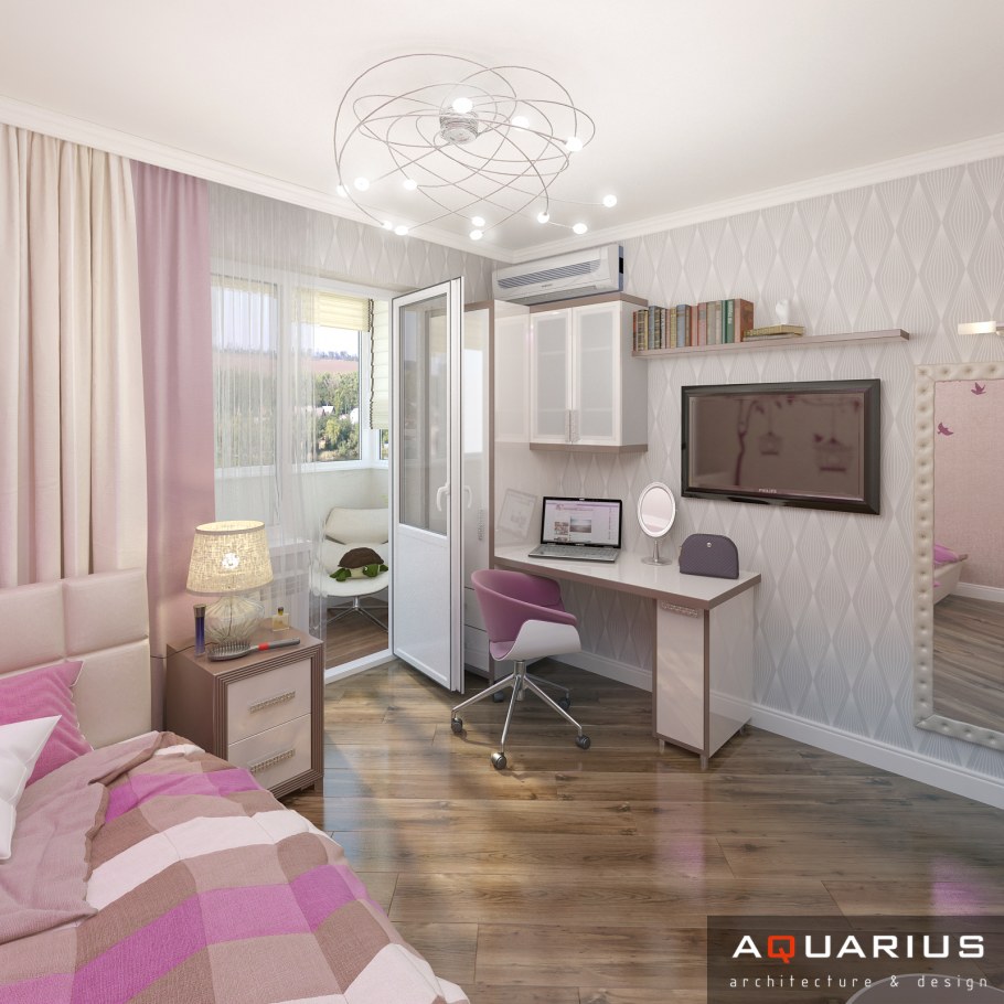 Планировка однокомнатной квартиры с 2 детьми