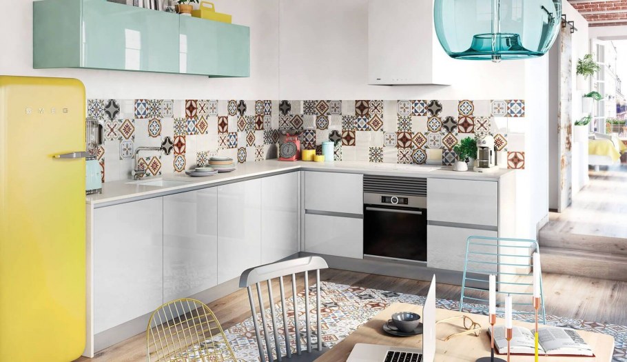 Фартук для кухни в скандинавском стиле