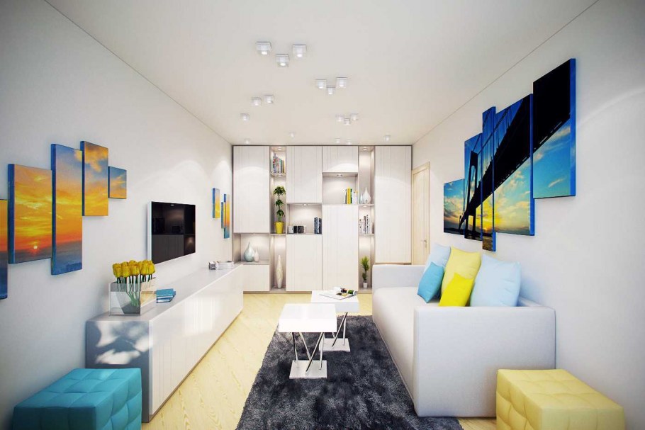 Гостиная дизайн 15кв