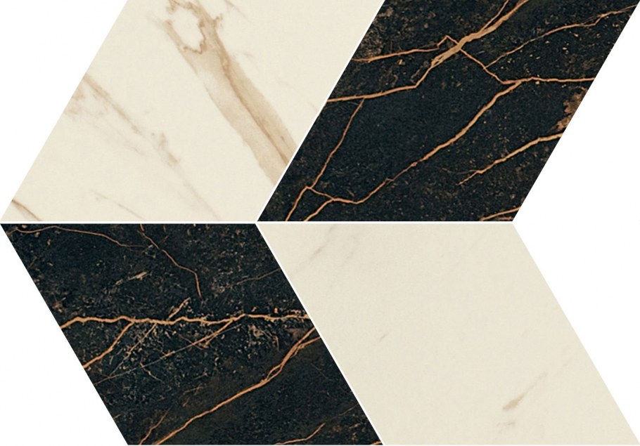 Versace Marble Mosaico Optical Nero-Bianco