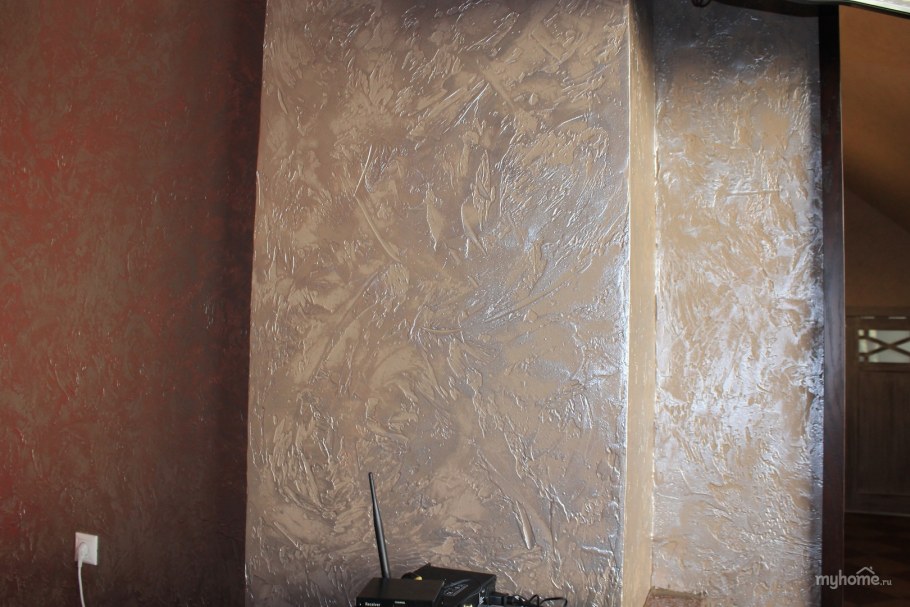 Декоративная штукатурка спальная цвет айвори