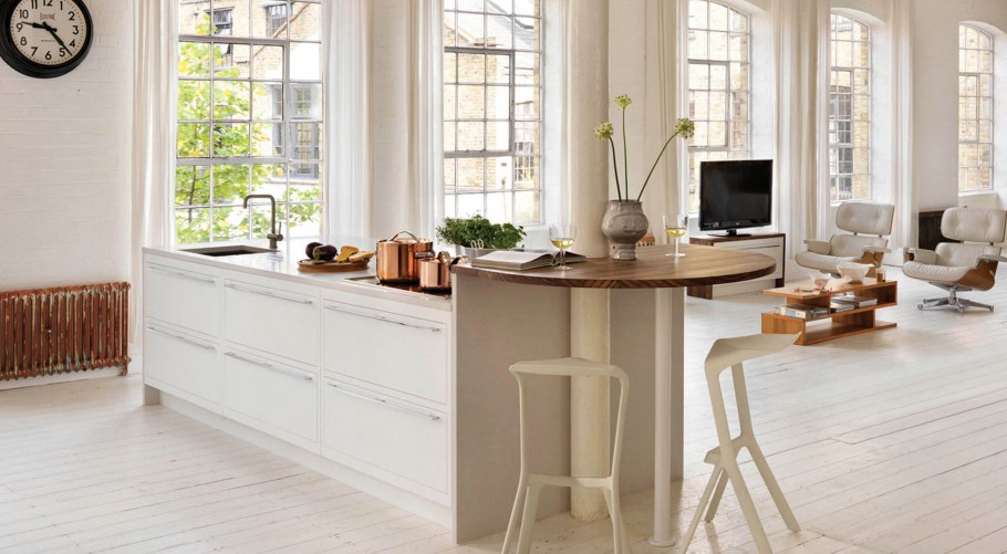 Кухня бар в деревенском стиле