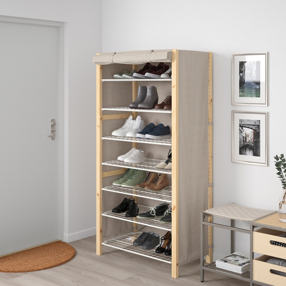 Ikea каллакс стеллаж белый