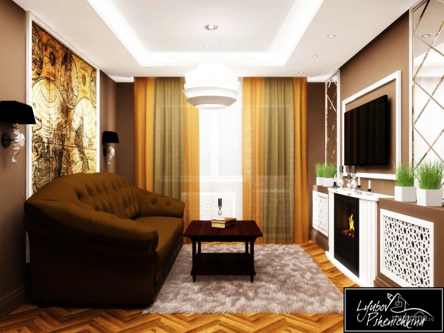 Интерьеры гостиных в стандартной квартире