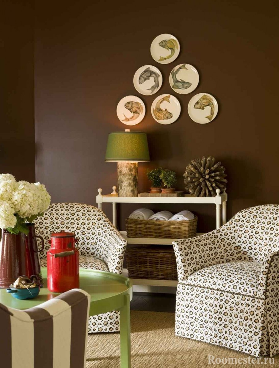 Кофейный цвет в интерьере