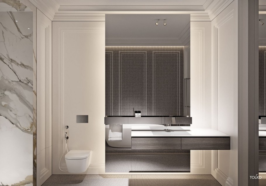 Ванна в нише Минимализм