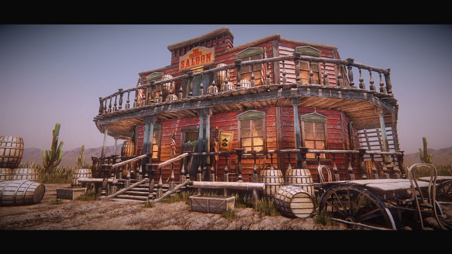 Салун бар дикий Запад