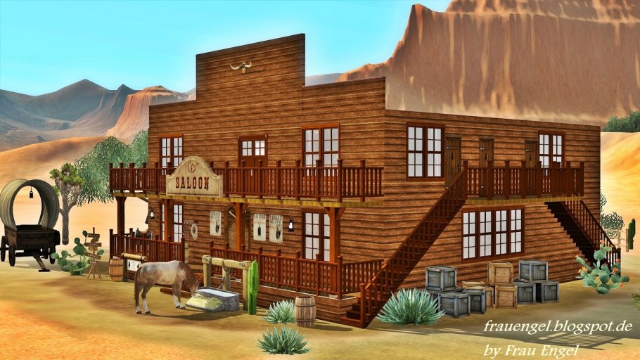 Симс 4 дом дикий Запад