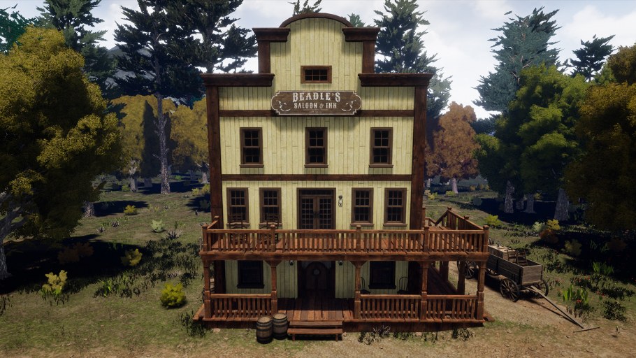 Салун городок дикий Запад