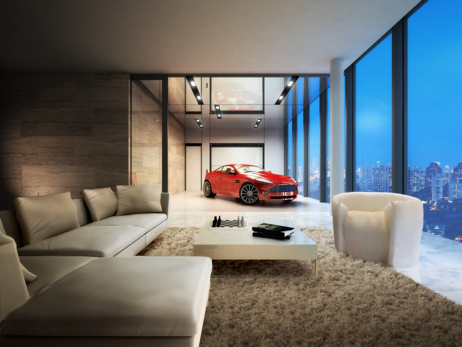 Автомобиль в квартире