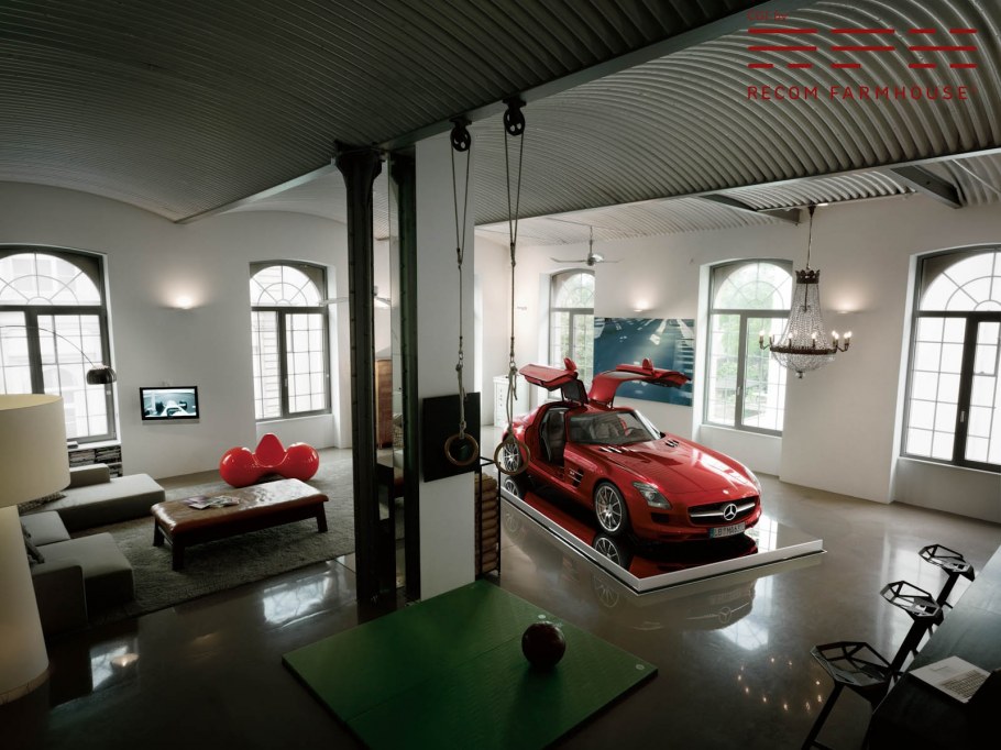 Комната в стиле гараж