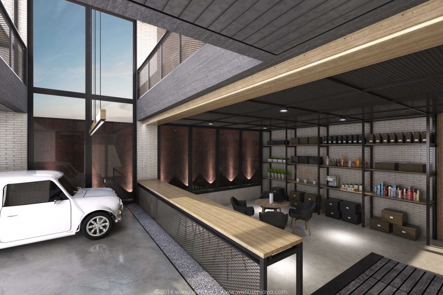 Гараж с крутыми машинами