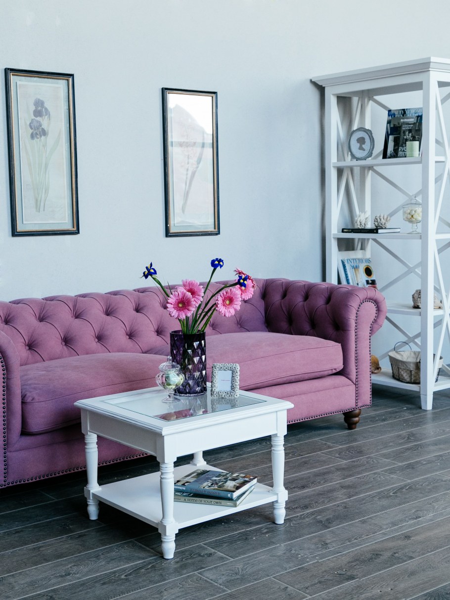 Диван Честер пыльная роза