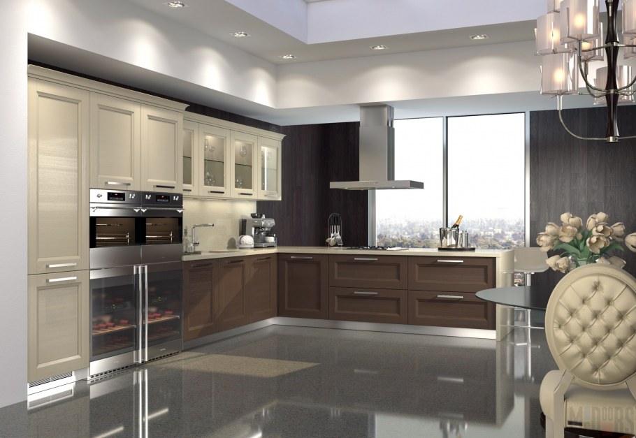 Кухни двухцветные модные тенденции