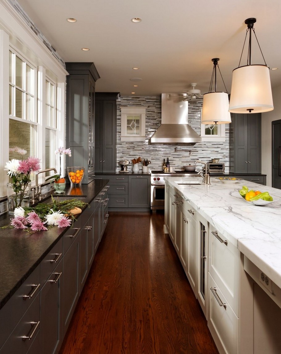 Серая кухня в интерьере