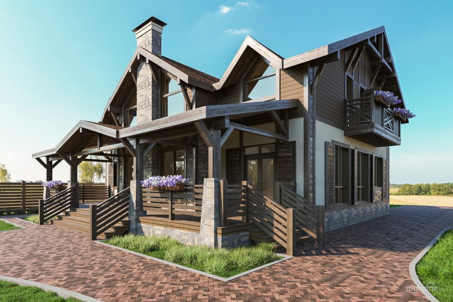 Дом в стиле Шале усадьба Зайцева