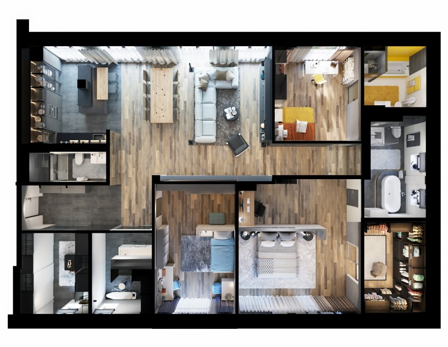 Планировка квартиры двухкомнатной в симс 4