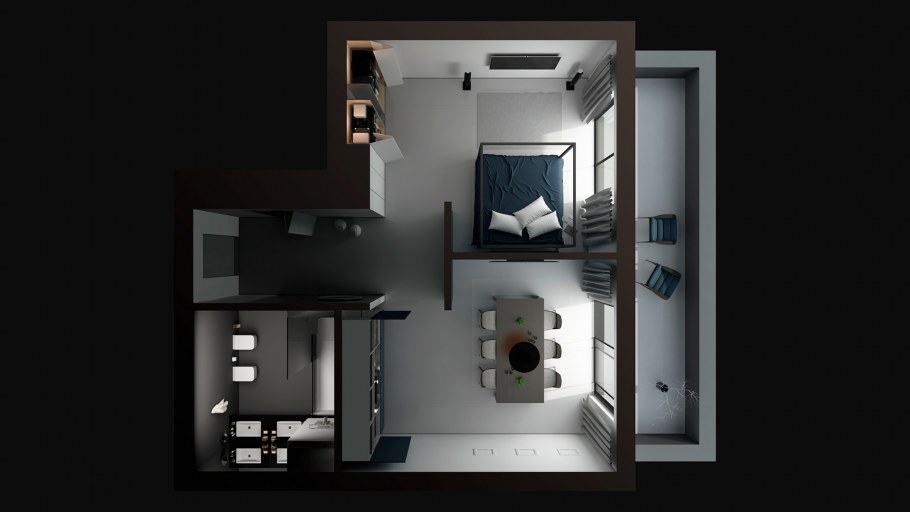 Современные планировки двухкомнатных квартир