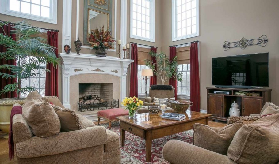 Гостиная в английском стиле