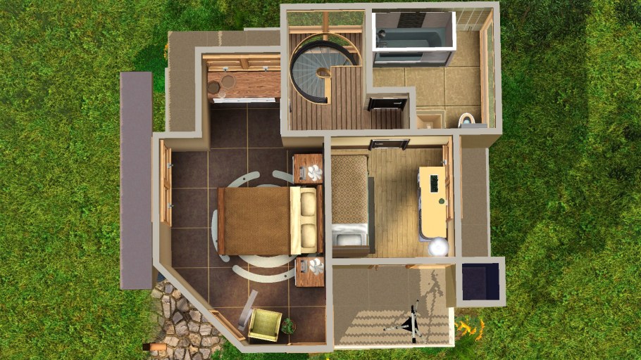 Баня 5х6 планировка с мансардой