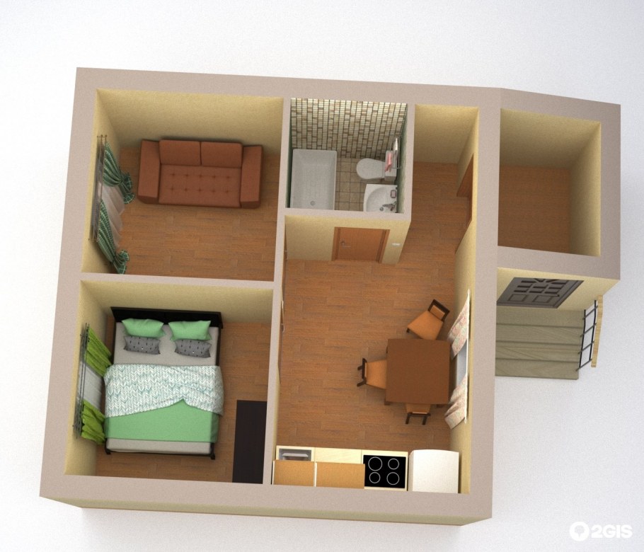 Tiny House с односкатной крышей