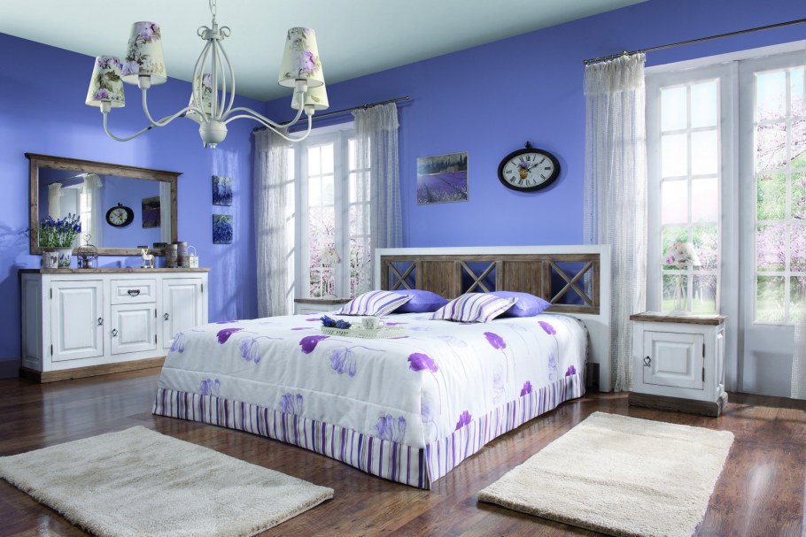 Лавандовая спальня в стиле Прованс