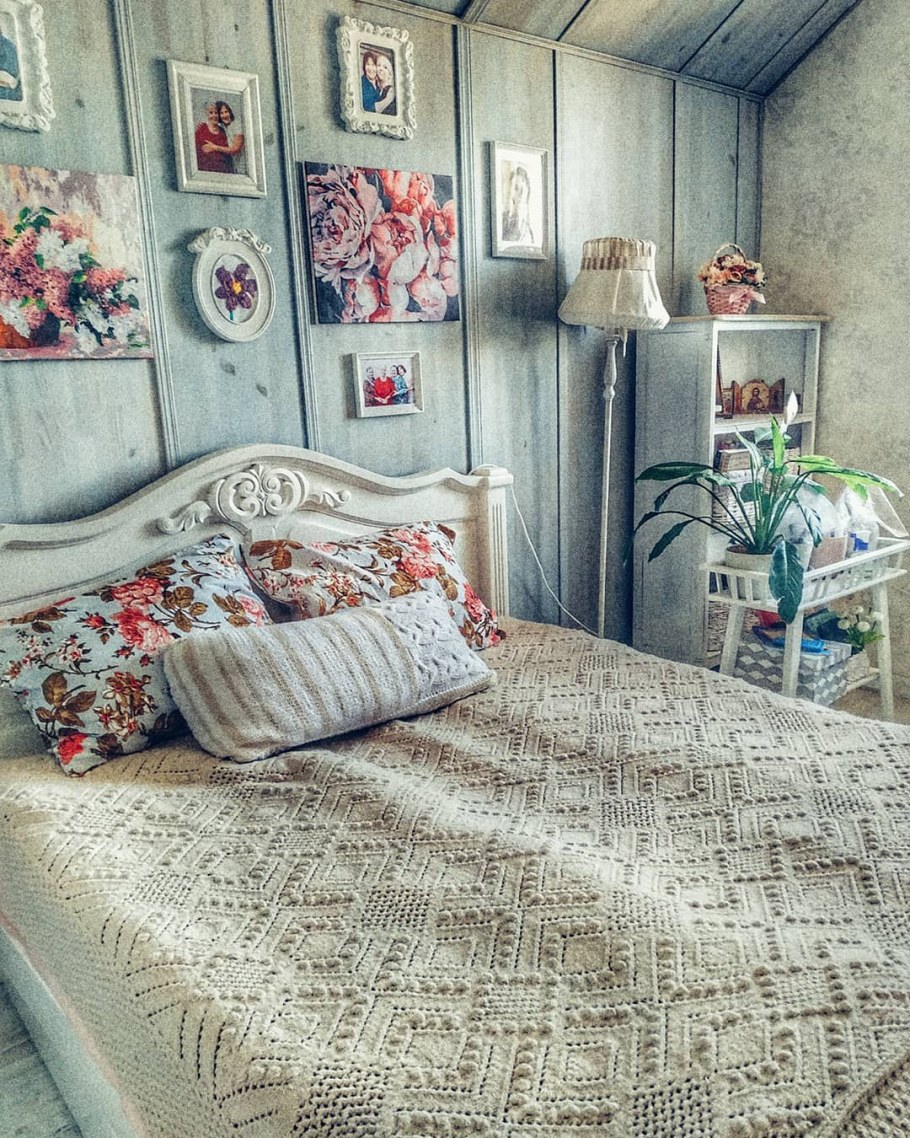 Спальня 9кв в стиле Прованс