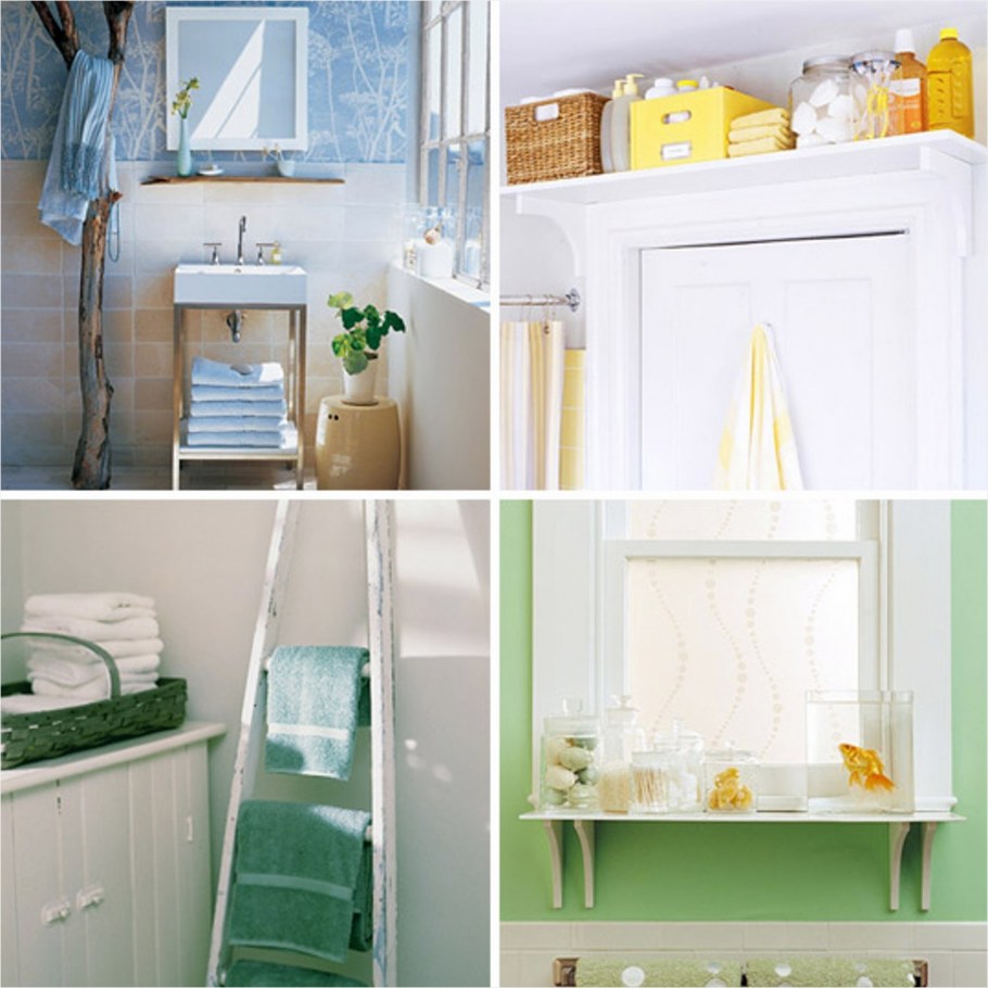 Места хранения в ванной