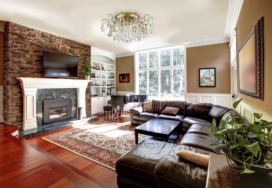 Гостиные с камином