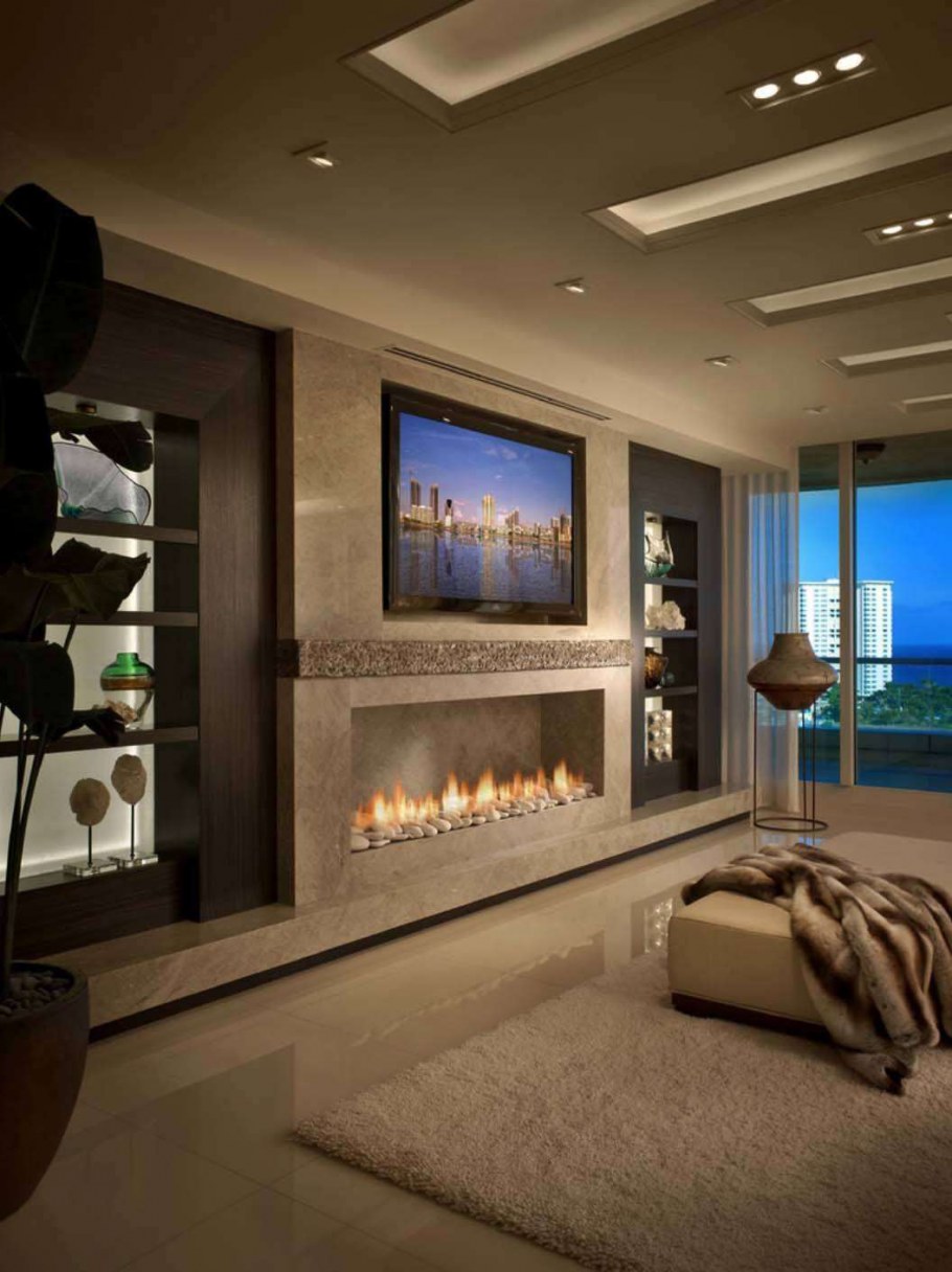 Стильный камин в современном стиле