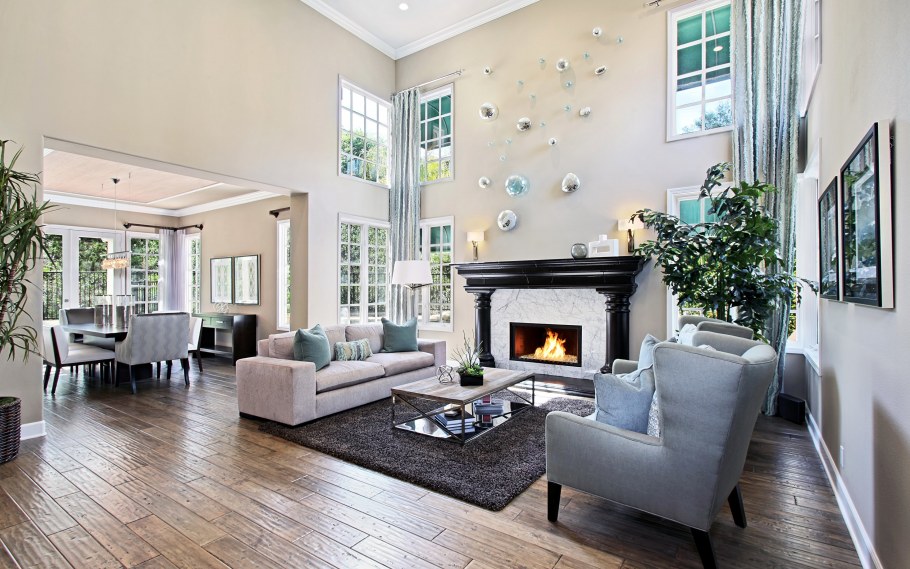 Гостиная в коттедже