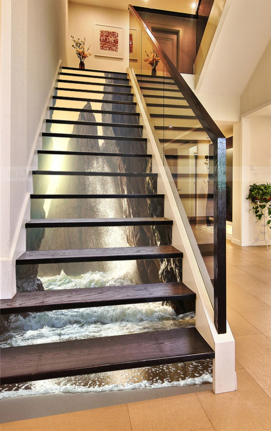 Лестница из камня в доме