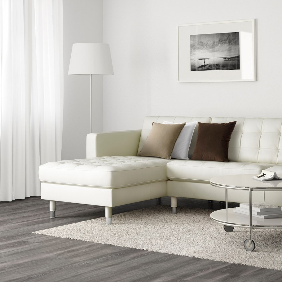 Кожаный диван икеа Ландскруна