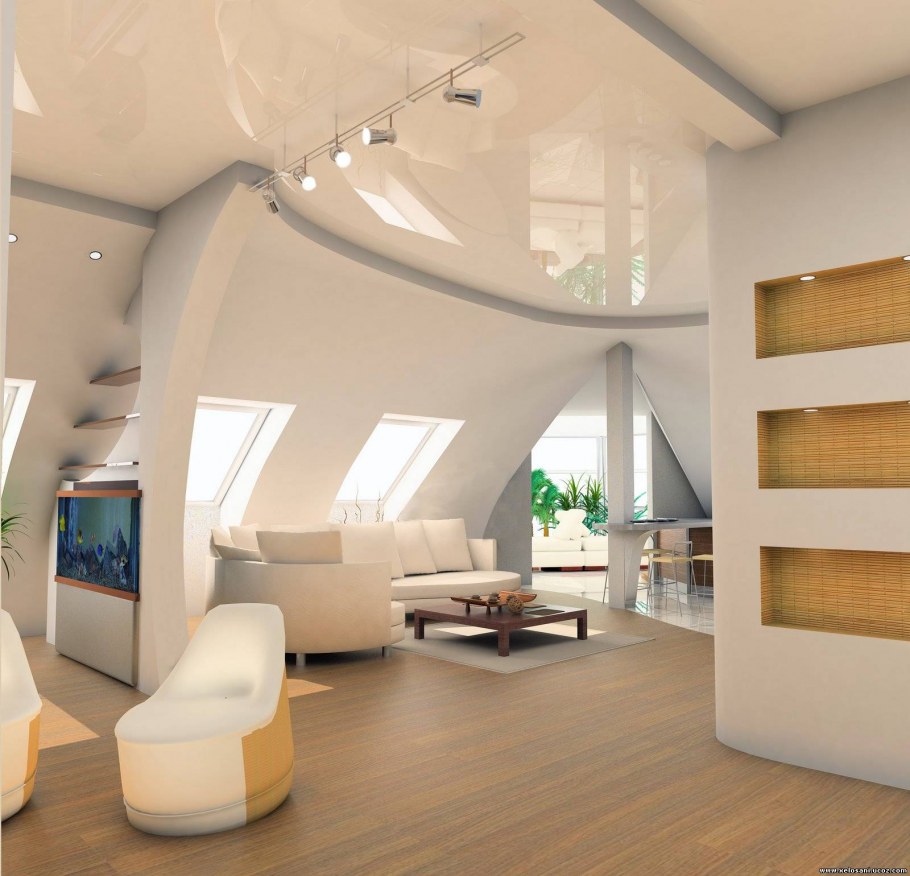 Потолок на мансарде