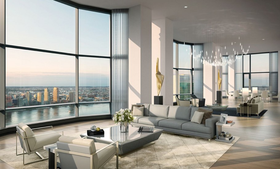 Пентхаус Нью Йорк гостиная