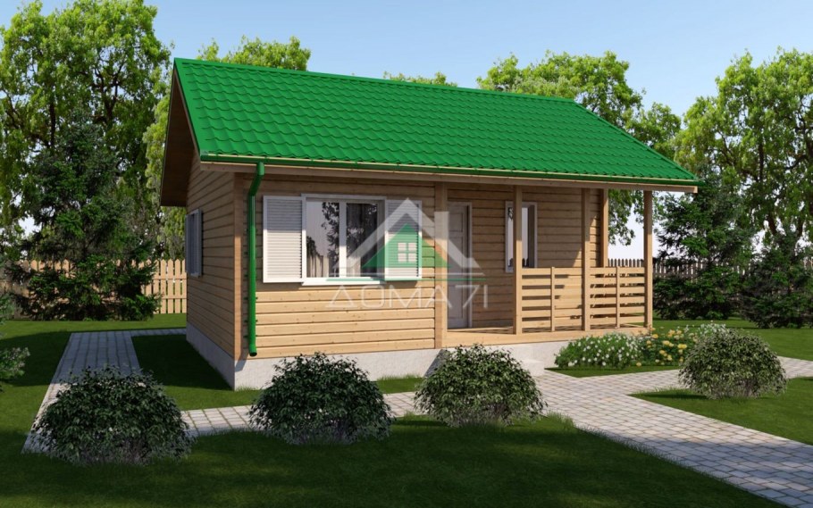 Дачный домик 5х4 одноэтажный проект