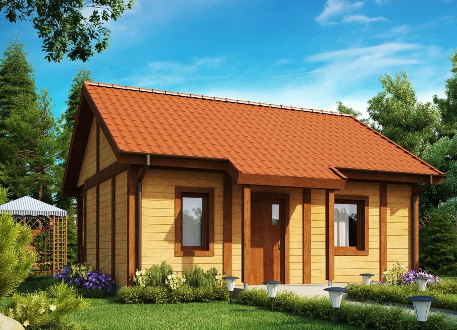 Дом 80 м2 одноэтажный каркасный дом