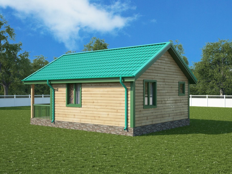 Дачный домик 6х8 одноэтажный